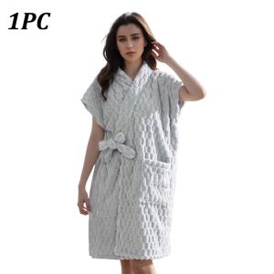 TEMU 1개 웨어러블 목욕 타월, 부드러운 극세사 소재로 제작되어 편안함과 뛰어난 흡수력을 제공하며 여성에게 적합하며 다양한 색상으로 제공되어 욕실용품으로 사용할 수 있습니다.