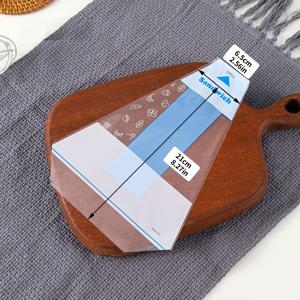 TEMU 50개 투명 삼각형 샌드위치 백 - 쉽게 찢어지는 PET 플라스틱 식품 포장 봉지, 테이크아웃 및 도시락 준비에 완벽