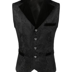 TEMU 남성 중세 의류, 빈티지 고딕 롱 드레스 조끼