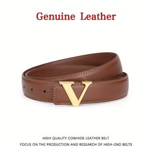 TEMU 레터 비즈니스 벨트 여성용, 다용도 트렌디 장식 벨트 정장, 선물, 천연가죽, 패셔너블 인스타일, 블랙 청바지 벨트