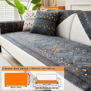 TEMU 스타라이트 70cm 너비 짧은 면이 있는 소파 쿠션 1개, 두꺼운 셔닐 자카드 소파 커버, 어울리는 소파 팔걸이 쿠션, 소파 등받이 쿠션 및 베개 커버, 반려동물 친화적인 미끄럼 방지 소파 보호 커버, 사계절용 소파 가구 커버, 거실, 침실, 사무실 및 집 장식용으로 적합