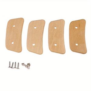 TEMU 4개 야외용 목재 바베큐 냄비 손잡이, 내열 및 단열 핸들, 투어말스톤 바베큐 트레이 핸들, 소스 바베큐 냄비, 프라이팬 및 캠핑용 교체 가능