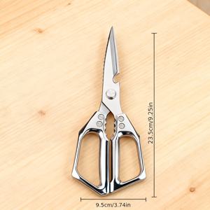 TEMU 손잡이 세트 - 날카롭고 튼튼한 가위, 닭뼈 가위, 다용도 야외용 고기 가위, 사무실, 가정, 식당, 도축장, 주방 용품에 적합. 크리스마스 선물