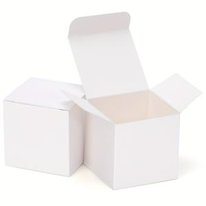 TEMU 25개 소형 종이 상자, 5x5x5cm/2x2x2인치 사각 종이 상자, 정교한 포장 상자, 미니 수제 장식품, 우아한 제품 분할기, 생일 선물 포장 상자, 수제 캔들 포장 상자, 크리스마스 선물 포장 상자