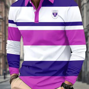 TEMU 남성용 3D 디지털 프린트 긴팔 셔츠, 데일리 테크 패턴, 성인 남성 및 청소년 남자아이용