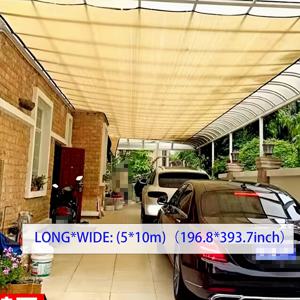 TEMU 초대형 베이지색 햇빛 가리개망, 두꺼운 고밀도 90% 햇빛 차단율, 여름철 UV선 차단 야외 햇빛 가리개 캐노피, 안뜰 정원 테라스 발코니 햇빛 가리개망, 지붕 햇빛 가리개 캐노피, 자동차 수영장 자외선 차단