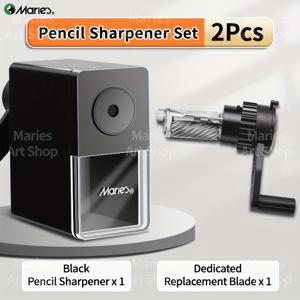 TEMU 마리의 프로페셔널 연필깎이 - 조절 가능한 5단계 수동 연마, 6-8.2mm 펜촉에 적합, 숯 및 컬러 연필, 스케치 및 드로잉 필수품, 마리스