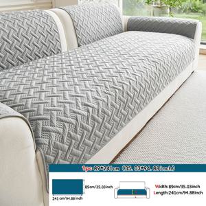 TEMU 1개 올시즌 솔리드 컬러 소파 쿠션, 반려동물 방지 소파 보호커버, 반려동물 친화적 소파 커버, 침실 사무실 거실 가구 보호커버, 홈 데코 (베개커버, 등받이 커버, 팔걸이 커버 별도 판매)