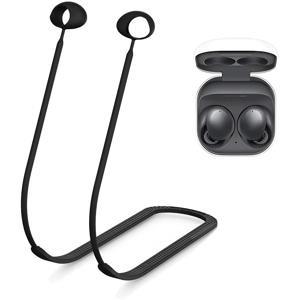 TEMU 갤럭시 버즈 2용 스트랩 끈, 분실방지 목걸이 로프, Soft Special -Slip Texture Design의 무선 이어폰 보안 스트랩, 삼성 갤럭시 버즈 2 호환, 운동용 이어버드 홀더, 미끄럼 방지, 편안한 착용감, 내구성 있는 고품질 랜야드