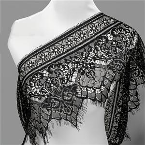 TEMU 3미터 우아한 샹티리 속눈썹 레이스 리본 | 부드러운 프렌치 속눈썹 레이스 트림, 자수 레이스 원단 (바느질, 란제리, 브라이덜 가운, 홈 데코 공예용), 안, 나일론 소재