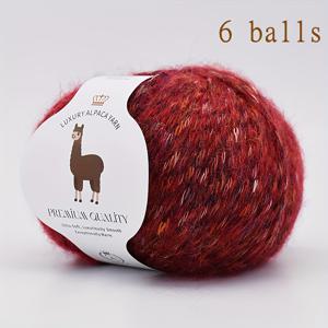 TEMU 6겹 90% 알파카 울 실, 크로셰와 니팅 스웨터, 조끼, 스카프, 모자, 장갑, 양말 등에 완벽, 매우 부드럽고 따뜻한 가을과 겨울에 이상적, 독특한 색상, 총 300.58oz