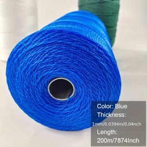 TEMU 블루 정원용 나무끈 1롤, 가지, 오이, 콩, 고추 및 기타 채소 걸이용, 어망 수리용 낚시망줄, 손던지망, 땅 우리장 등에 적합