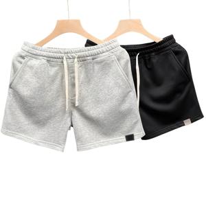 TEMU 남성용 2피스 운동 반바지, 탄성 드로스트링 허리 디자인 - 통기성 좋고 신축성 있는 원단, 사무실, 야외 및 러닝용 - 블랙/미디엄/그레이