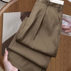 TEMU 플러스 사이즈 - 플러스 사이즈 - 여성용 우아한 캐주얼 오피스 올 시즌 투톤 허리 밴드 패치워크 루즈 롱 트라우저