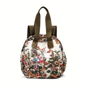 TEMU 여성용 백팩 패션 플로럴 트렌디 쿨 여행용 백팩 멀티펑셔널 숄더 크로스바디 여성용 북백 고퀄리티 원단 4계절 착용 가능 나비 여성용 백팩