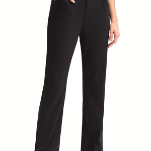 TEMU 여성용 스트레치 골프 바지, 지퍼 및 다중 포켓 포함, 속건성, 레그 워크 캐주얼 팬츠, 사무실 비즈니스 캐주얼 정장 바지, 루프, 웨이스트밴드, 플라이포함, 여행, 테니스, 낚시용, 경량