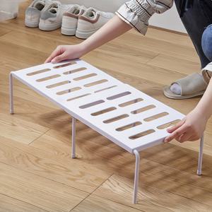 TEMU 신발장, 주방 및 욕실 정리용 다용도 높이 조절식 휴대용 수납 선반, 공간 절약형, 기숙사, 소형 아파트, 좁은 공간에 적합, 신발과 슬리퍼를 쉽게 보관할 수 있는 수납 액세서리