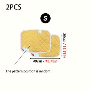 TEMU 귀여운 토끼 모양 당근 소변 패드 2개 - 재사용 가능한 초흡수 세탁 가능 소동물 화장실 (기니피그, 햄스터, 토끼용) - 쉬운 청소 케이지 침구, 냄새 제어, 펫 리터