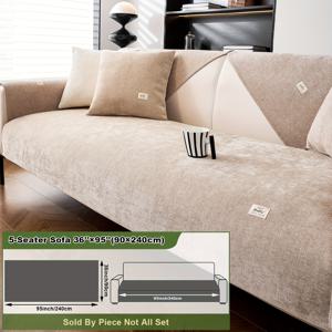 TEMU 1개 헬로 솔리드 컬러 소파 쿠션, 모던 소파 보호 커버, 일상적인 마모로부터 소파를 보호하며 집의 전체적인 분위기를 높여주는 고급스럽고 편안한 소파 쿠션, 반려동물 친화적, 1/2/3/4/5인용, 거실, 침실, 사무실, 사계절 사용 가능