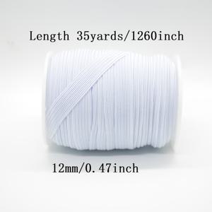 TEMU 90야드/35야드-0.3/0.6/0.8/1/1.2/cm 화이트/블랙 플랫 탄성 벨트 탄성 고무 벨트 웨딩드레스 탄성 벨트 DIY 재봉용 탄성 벨트