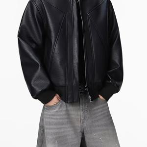 TEMU 남성용 패션 쇼트 자켓, 아웃도어 스트리트 스타일 다용도 야구 점퍼 자켓, 봄/가을 남성용 풀집업 빈티지 분해형 디자인 자켓 탑