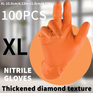 TEMU 100개, XL/L/M/S 사이즈, 두꺼운 니트릴 장갑, 가정용 니트릴 장갑, 일회용 텍스처 니트릴 장갑, 주방, 욕실, 가정 청소, 반려동물 목욕, 명절 선물용