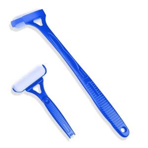 TEMU 긴 손잡이 로션 어플리케이터 – 등 및 몸에 사용 가능한 유연한 크림 스프레더 – 자외선 차단제, 태닝 로션, 보습제 사용 – 세척 가능한 패드 – 노인, 여행 및 선물용으로 적합