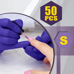 TEMU 딥 퍼플 니트릴 장갑, 무파우더, 라텍스 프리, 가볍고 설거지 및 가정 청소에 적합, 네일 아트, 세차, 염색용으로 적합하며 양면 다용도. 세차용 장갑, 염색용 장갑, 청소용 장갑