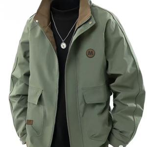 TEMU 피어슨 OBM 남성용 가을/겨울 캐주얼 자켓, 다중 포켓, 가벼운 보온 아우터웨어, 하이킹, 출퇴근, 일상 다용도 착용