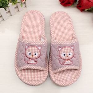 TEMU [] 3중쿠션 실내화 귀여운 고양이 야옹이 면 실내화 거실화 층간소음방지