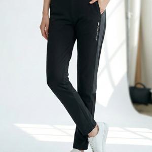 TEMU 여성 배색 라인 데일리 트레이닝 와이드 밴딩 바지 슬림핏 레깅스 (KP42LP014W)