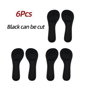 TEMU 여성을 위한 6개입 자가 점착 쿠션 깔창, 3분의 1 길이, 부드럽고 통기성 좋은 메모리폼 소재, 하이힐에 적합, 미끄럼 방지 편안함, 여름 샌들 및 하이힐 추가용으로 이상적, 가볍고 내구성 좋음