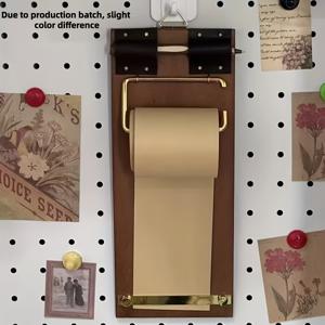 TEMU 인스타 스타일 2개 크라프트 종이 롤 레트로 스크롤 메모지, 예술적인 스타일 찢을 수 있는 접착제 없는 빈 메시지 노트 (길이 11미터/433인치), 메모, 다이어리, 프로젝트 목록 및 창의적인 그림에 적합