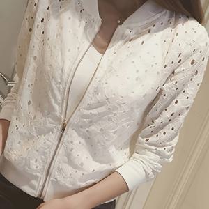 TEMU 여름철에 적합한 가벼운 레이스 가디건, 긴 소매와 크롭 디자인으로 여성용 재킷으로 완벽합니다.