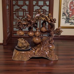 TEMU 돈가스 레진 피스가 특징인 중국 호박나무 조각상 수집용 피규어. 책상, 바, 현관 장식에 완벽합니다. 새 집 또는 사업에 훌륭한 선물입니다.