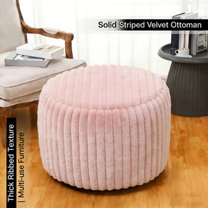 TEMU 1개 부드러운 코듀로이 오토만 커버 15'' H X 20'' D - 멀티컬러 플러시 라운드 스툴 커버, 거실/침실용, 보호 및 장식용