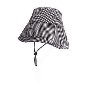 TEMU 봄 패션 흑백 체크무늬 여성용 버킷햇, 가볍고 접이식이며 휴대가 간편한 여성용 썬햇, 안정적인 착용감을 위한 목끈 포함, 봄 여름 야외 나들이, 여행, 스포츠 행사에 적합