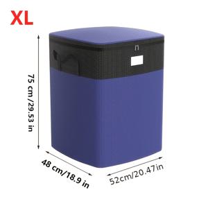 TEMU 특대형 이사용 가방, 지퍼형 고하중 방수 수납백, 찢어짐 방지 재사용 가능 이사 용품, 옷, 침구, 베개, 집 이사용