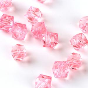 TEMU 300개 10mm 아크릴 투명 직선 구멍 사각 비즈 DIY 수제 비즈 짜기 티슈 박스 과일 트레이 펜 홀더 보석 루즈 비즈