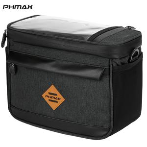 TEMU PHMAX 자전거 앞가방 보온 바이크 파니어 가방, 방수 핸드폰 포켓 포함