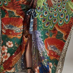 TEMU 여성용 여름 해변 에스닉 스타일 비치 커버업 기모노 가디건 휴가 가운 비키니 커버업