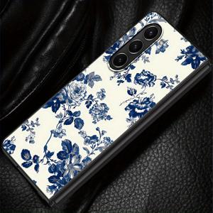 TEMU 휴대폰 케이스 - 매력적인 플로럴 디자인, 삼성 갤럭시 폴드 시리즈 (폴드4, 폴드3, 폴드7, 폴드6, Z 폴드 7, 6, 5, 4, 3, 폴드5 포함) 호환