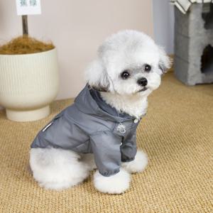 TEMU 반려동물 비옷, 새로운 봄/여름용 방풍 강아지 비옷, 두 다리 고양이 옷, 캐주얼 강아지 비옷