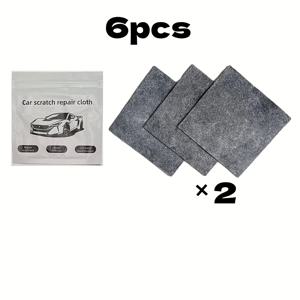 TEMU 매직 나노 수선 천 6개입 - 차량 모든 스크래치 빠르고 안전하게 제거, 초극세사 섬유, 제곱미터당 200그램, 자동차, 트럭, 및 RV에 적합 | 스크래치 수선 천 | 매직 나노 패브릭 | 내구성 좋은 수선 천
