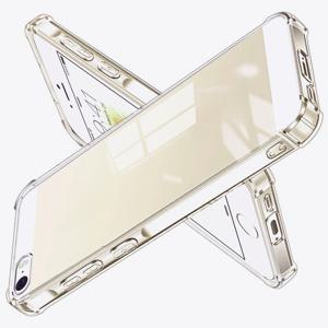 TEMU 휴대폰 케이스 - 투명, 충격 방지 실리콘 커버, 아이폰 SE 2016/5/5S/6 6S Plus/X/Xr/Xs Max용, 뒷면 스크래치 보호 제공