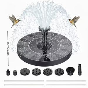 TEMU 새장, 물놀이, 태양광 연못 공기 주입, 수영장 분수용으로 설계된 IPX8 1W-1.5W 태양광 분수. 정원, 테라스, 잔디밭 파티 장식을 향상시키는 놀라운 시각적 매력으로 이상적입니다.