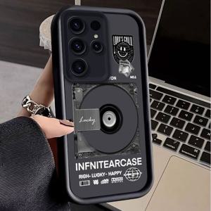 TEMU 휴대폰 케이스 - 삼성 갤럭시 S26 울트라 및 S26+ 플러스와 호환, 이 케이스는 뒷면에 충격 방지 레트로 레코드 프린트가 있는 유연한 실리콘 디자인을 특징으로 합니다.