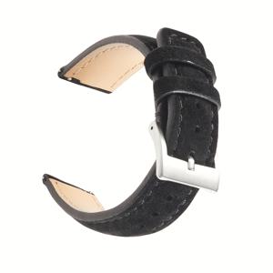 TEMU BANDSMAN 삼성 스마트워치 호환 진짜 스웨이드 가죽 시계 밴드 - 빈티지 소프트 스트랩 퀵 릴리스 탱 버클, 18mm/20mm/22mm 남성용 시계 벨트, 스마트워치 액세서리 (이상적인 선물)