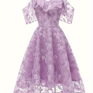 TEMU 플러스 사이즈 여성용 단색 레이스 캐미솔 원피스