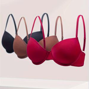 TEMU 여성용 브라 세트 (3개) - 쉐이핑 및 지지력을 위한 디자인